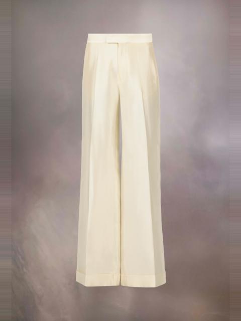 Mikado silk trousers