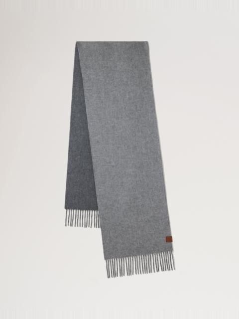 Reversible Cashmere Bi-Colour Scarf
Grey Melange & Dark Grey Cashmere