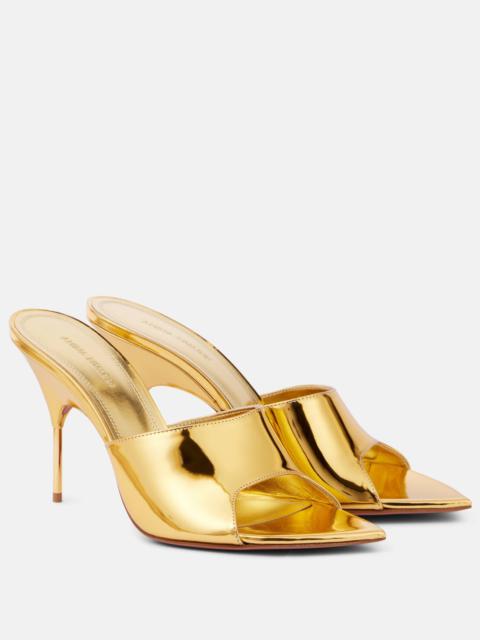 Bianca 95 metallic leather mules