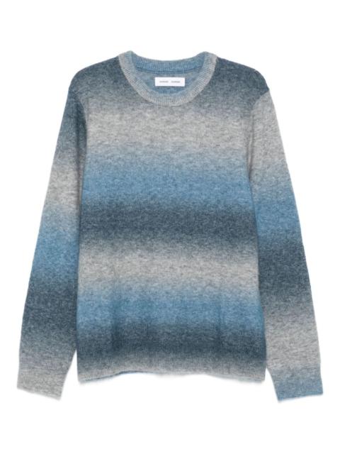ombre crew-neck sweater