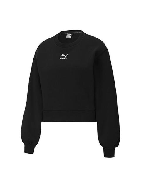 (WMNS) PUMA Classics Balloon Fleece Black 530277-01