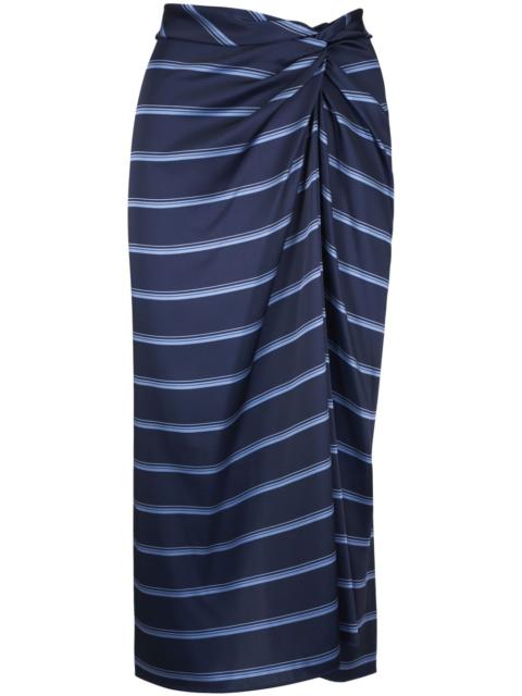 twist-detailing skirt