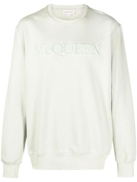 logo-embroidered sweatshirt