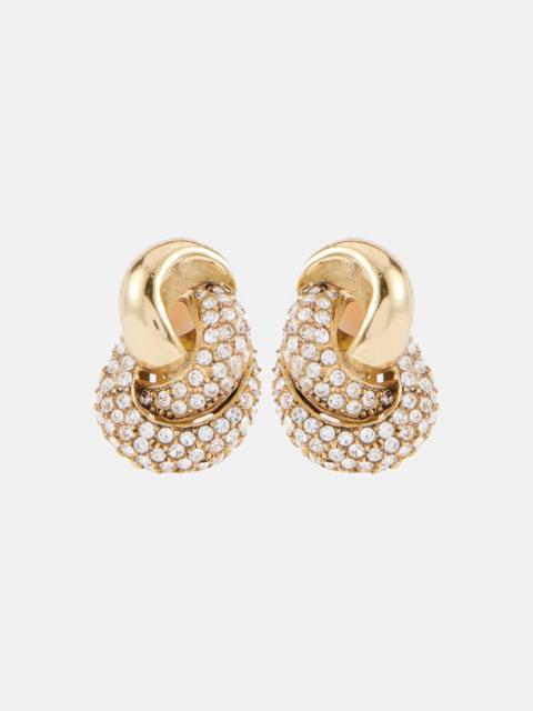 Love Knot 2.0 embellished clip-on earrings