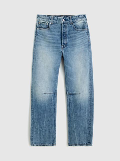 The Darted Barrel-Leg Jean in Japanese Denim