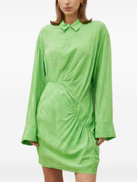 all-over pattern mini dress