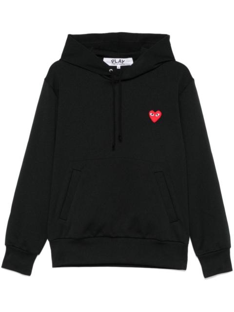 heart-patch hoodie