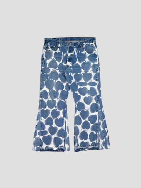 HEART FLARE DENIM JEANS