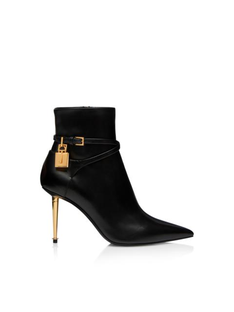 85MM LEATHER PADLOCK ANKLE BOOT