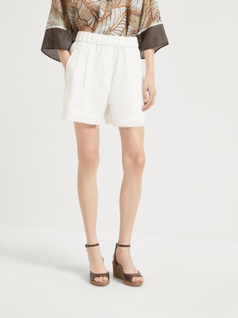 Cotton organza baggy shorts