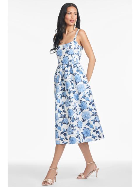 OLENA DRESS - DELFT BLUE BEGONIA