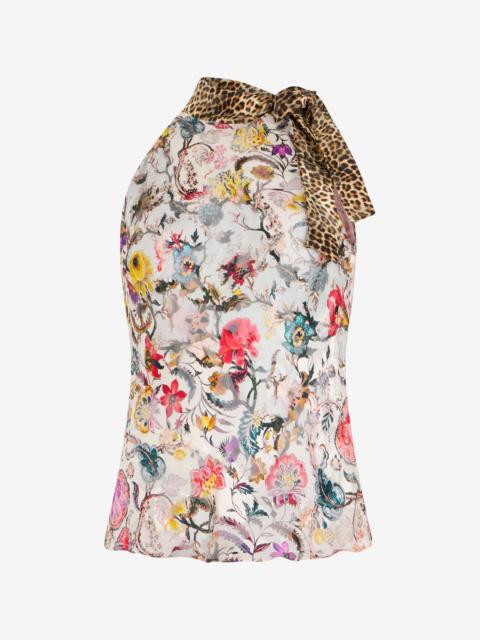 Top with Florentine Flowers print