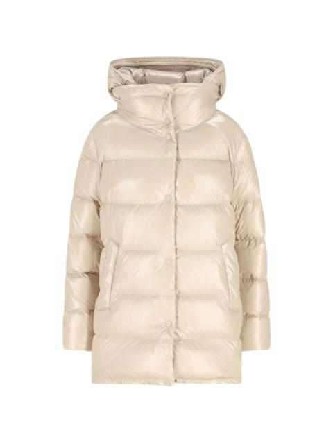 hooded padded coat