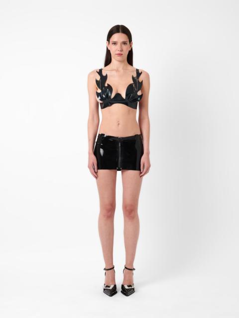 ROAST LATEX BRA BLACK