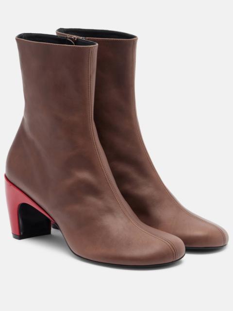 65 leather ankle boots