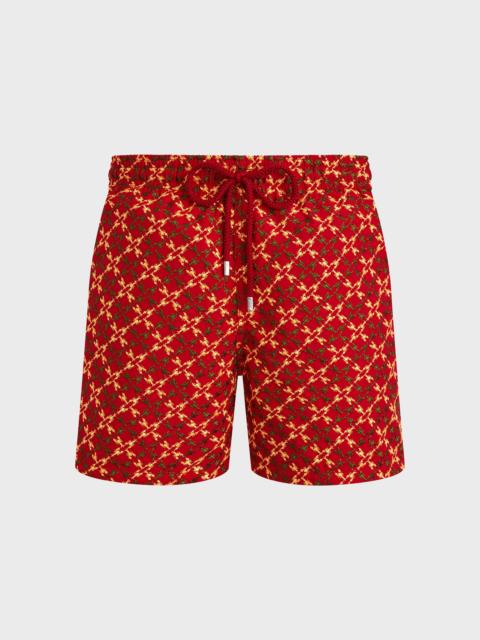Men Swim Shorts Embroidered Homard Pixel - Limited Edition