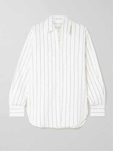 Peri Striped Cotton-blend Poplin Shirt