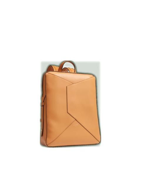 Enveloppe leather backpack