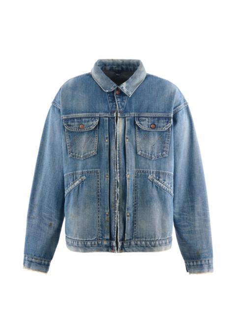 elasticated denim jacket