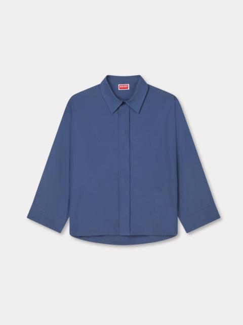 3/4 sleeves shirt in poplin cotton