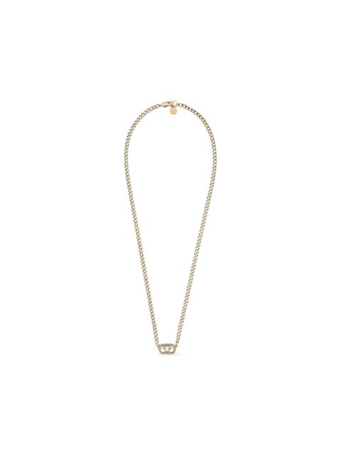 crystal lettering necklace