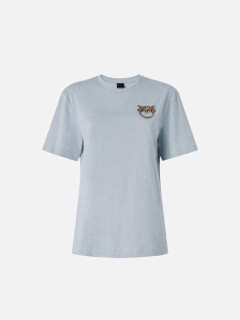T-SHIRT WITH LOVE BIRDS JEWEL DETAIL