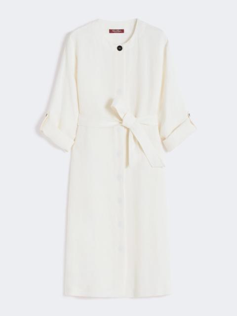 Faded linen dress - NATURAL