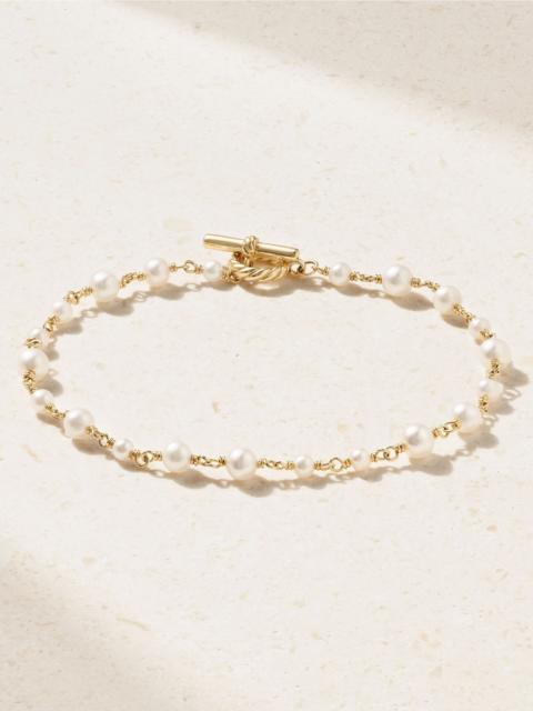 Pearl Classics 18-karat gold pearl bracelet Gold