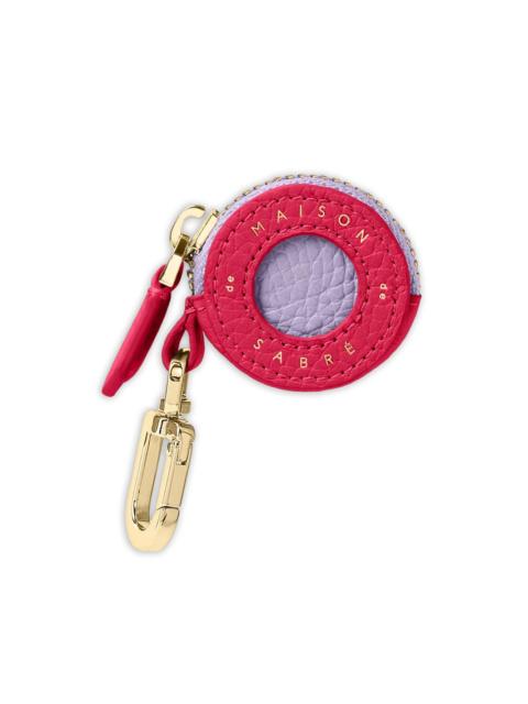 leather air tag charm