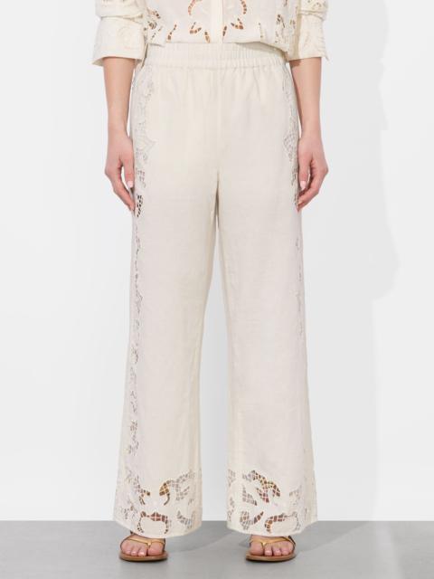 TANYA EYELET PULL ON PANT
