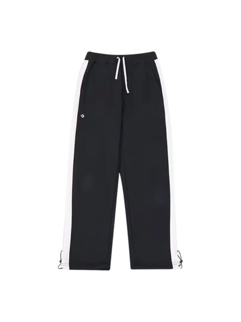Converse Drawstring White stripe Sweatpants 'Black' 10026911-A02