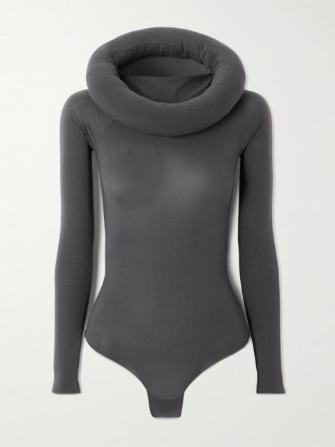 Hooded Stretch-jersey Bodysuit