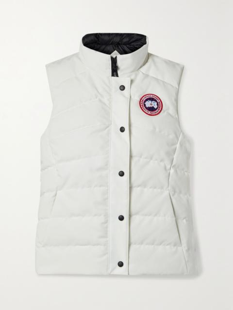 Freestyle quilted shell down vest White