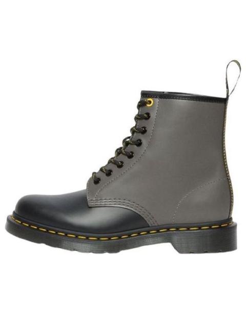 Dr. Martens 1460 Smooth Clash Leather Lace Up Boots 'Grey Black' 27538001