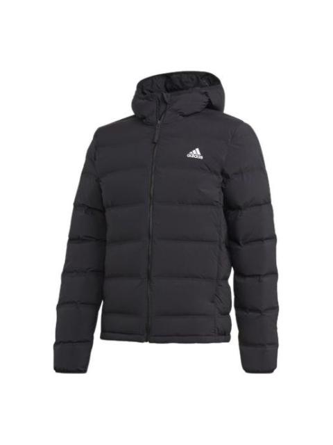 adidas Casual Sports hooded down Jacket Black FT2521