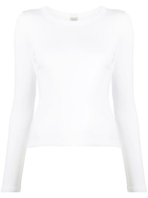 long-sleeve cotton T-shirt