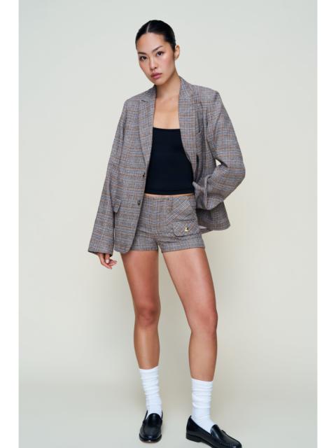 PENELOPE PATCH POCKET TARTAN SHORT