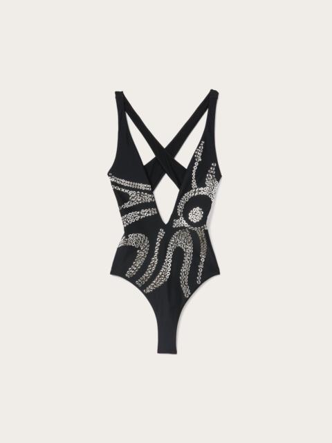 EMBROIDERED SWIMSUIT