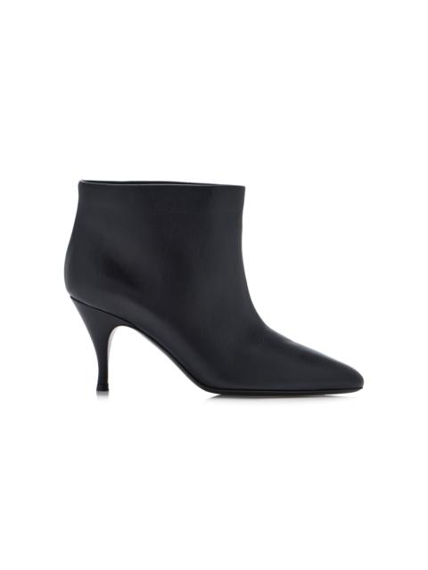 Silhouette Leather Ankle Boots black