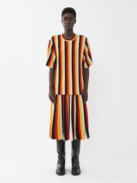 PLEATED MID-LENGTH SKIRT