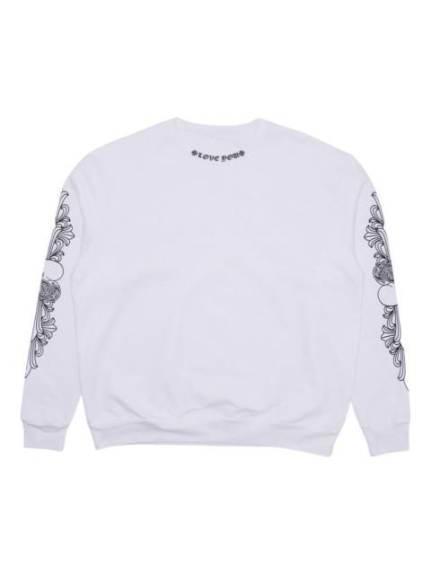 floral-print crew-neck sweatshirt