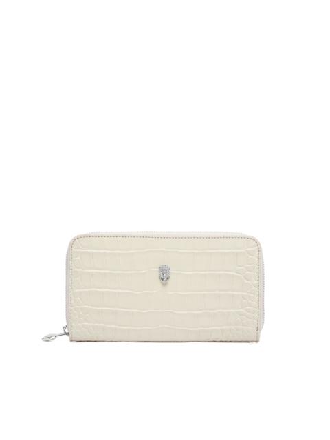 crocodile-print wallet