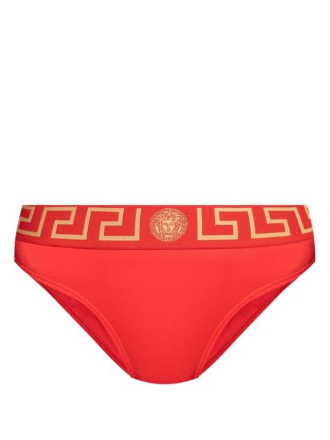 Greca-detail bikini bottoms