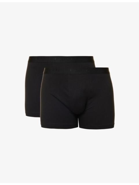 Tonal waistband stretch cotton-blend boxers