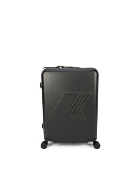 embossed-logo four-wheel luggage