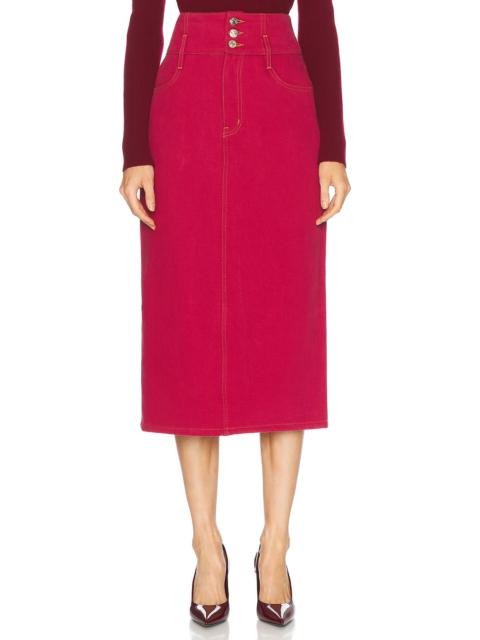 X Carolina Herrera Corset Midi Skirt