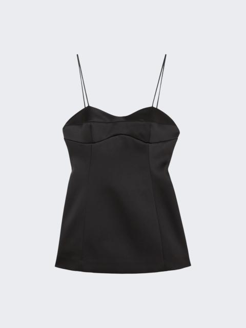 Satin Bustier Top Black