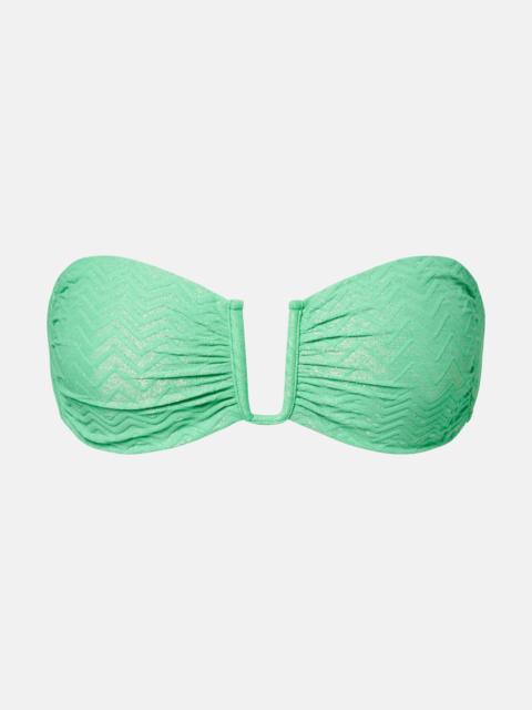 Prague bandeau bikini top