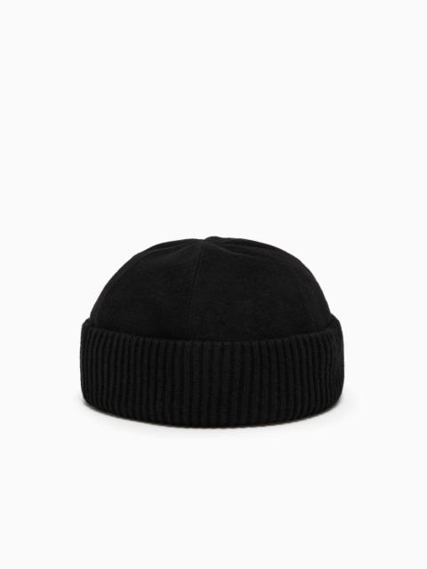 WOOL AND CASHMERE BEANIE HAT