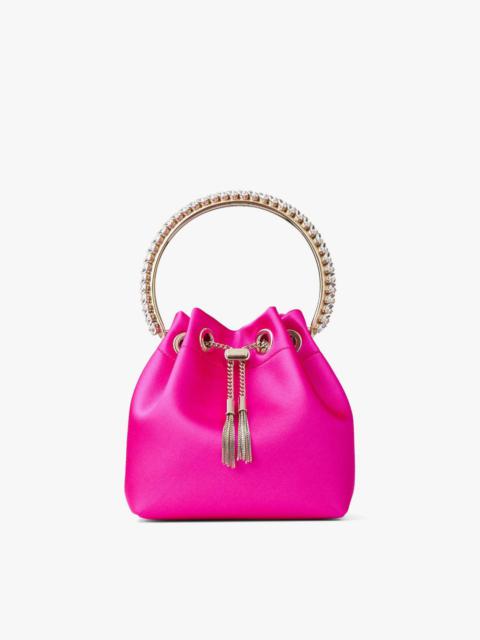 Bon Bon
Fuchsia Satin Bag with Crystal Handle